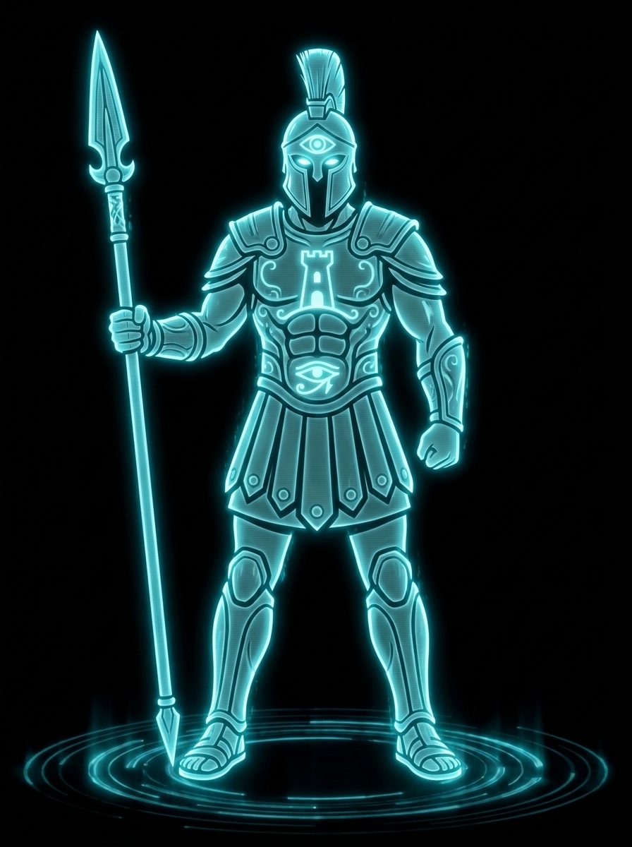 Vigil, a holographic guardian of Athena Agentic